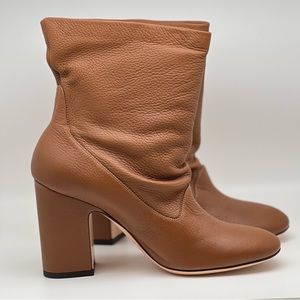 NIB W/O Tag AGL Cognac Slouchy Bootie Sz 9